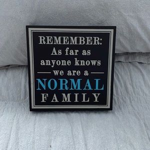 New View Gifts & Accessories “Normal Family” Plaque